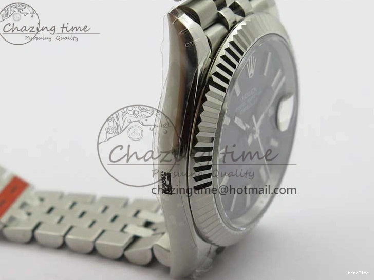 MiroTime 0414 DateJust 41MM 126334 904L SS VRF 1:1 Best Edition Black Dial Stick Markers on SS Jubilee Bracelet A Trendy 2901